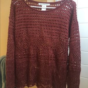 American Rag dark burnt orange sweater